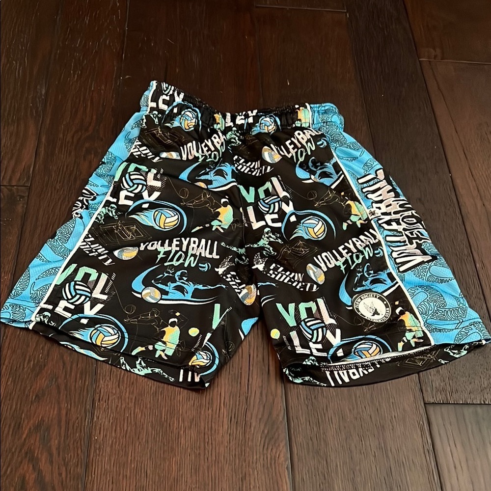 Flow Society Youth Shorts with Black and Gray